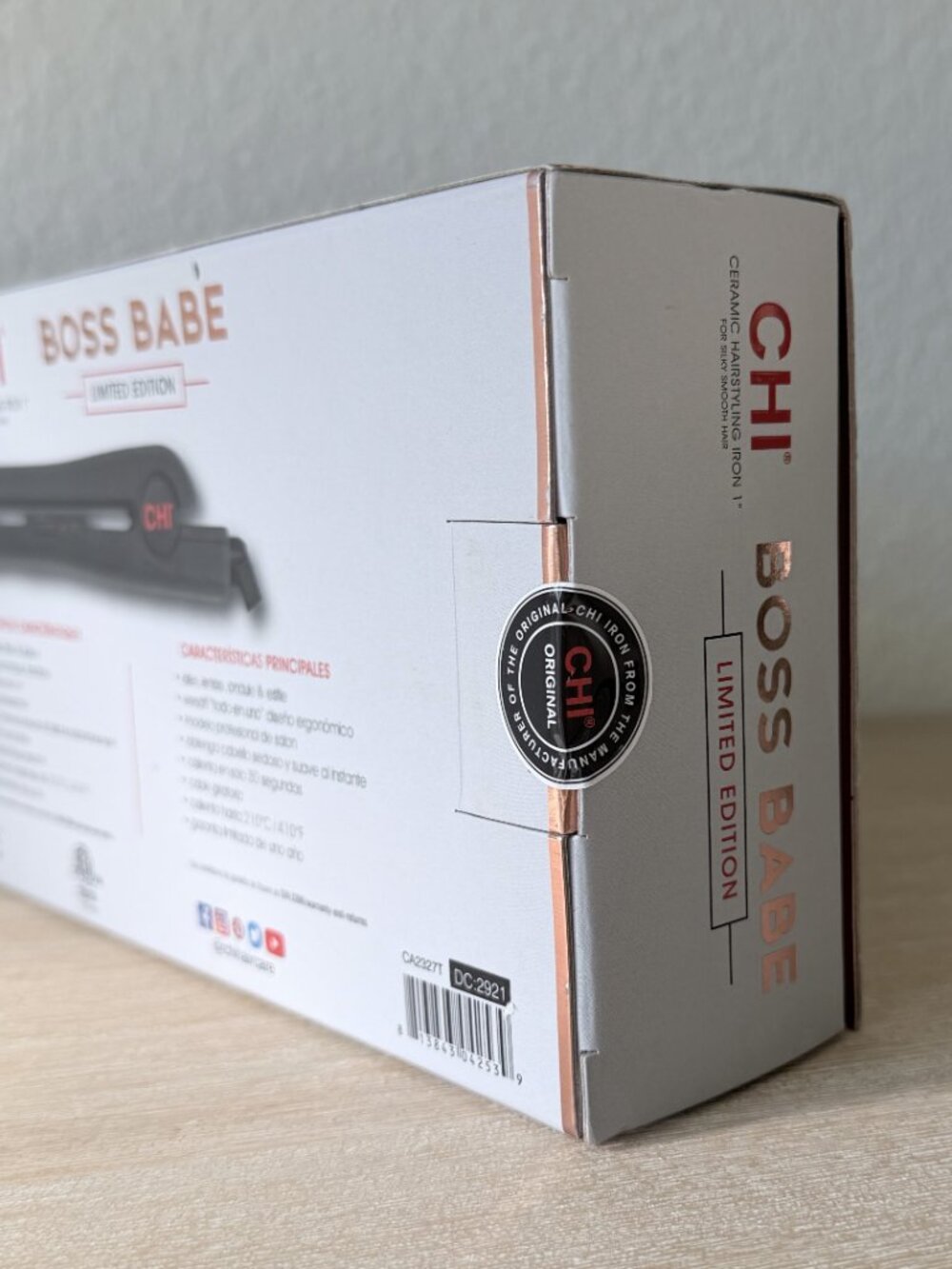 CHI Boss Babe 1" Ceramic Hairstyling Flat Iron Straightener NEW OPEN BOX TESTED - Picture 9 of 10